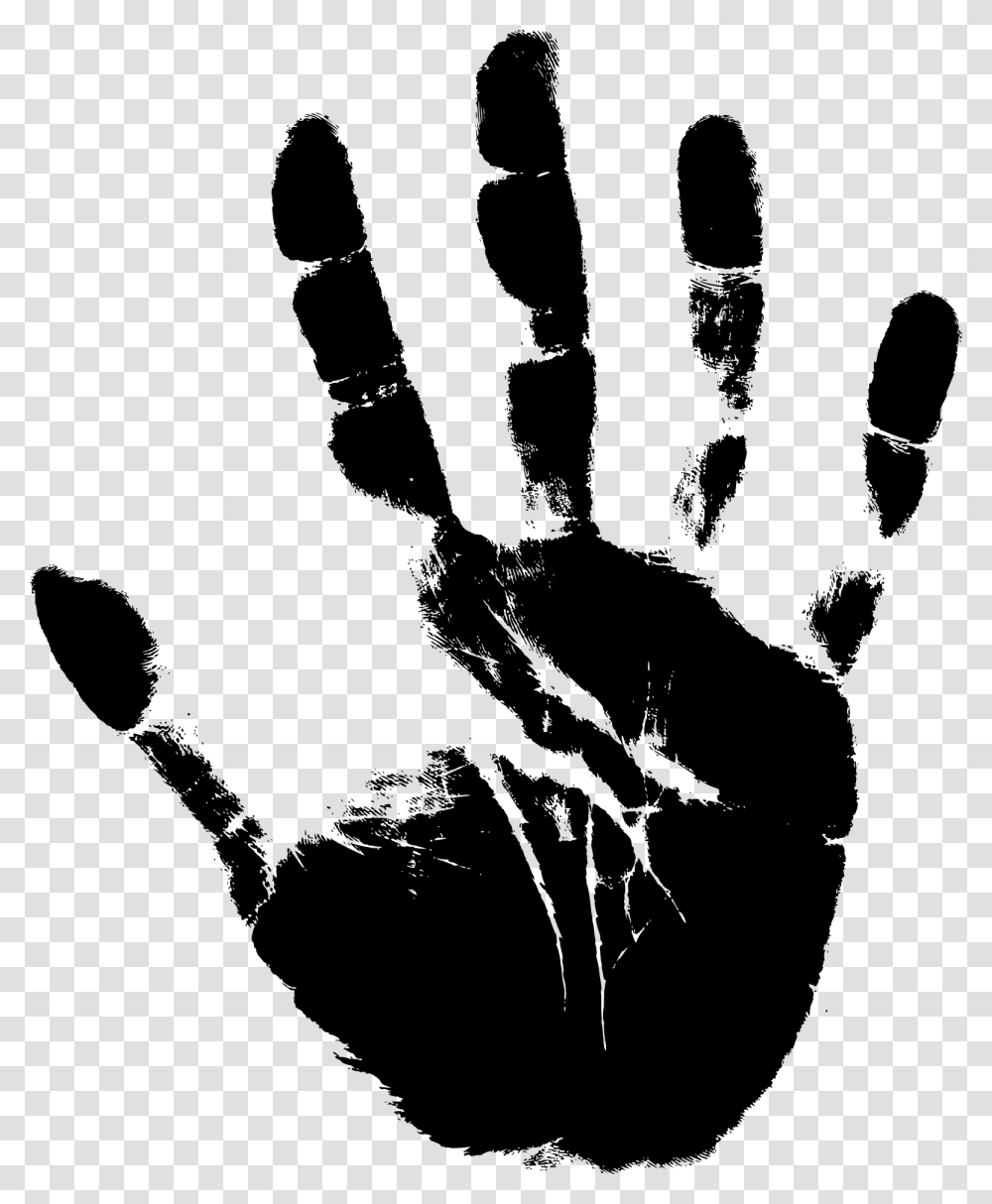 Handprint Human Hand Silhouette, Gray, World Of Warcraft Transparent Png