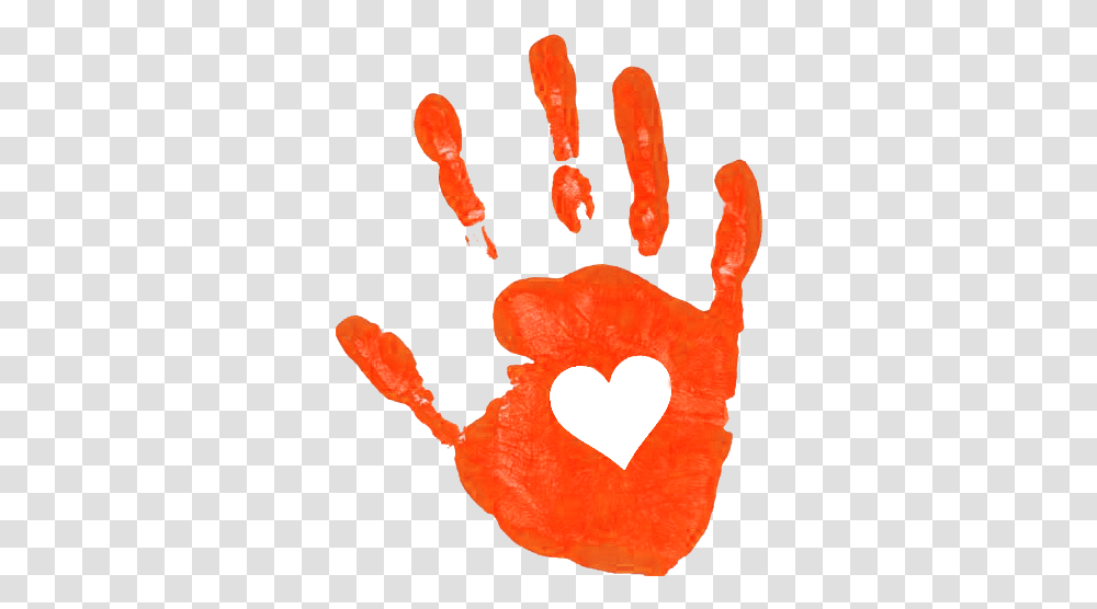 Handprint Orange Eskmo Hypercolor Ep Full Zumba Kids, Food, Ketchup, Animal, Heart Transparent Png