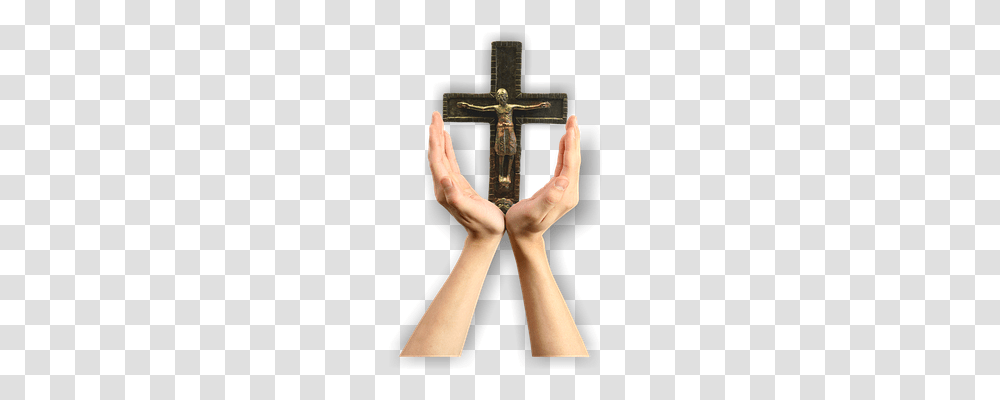 Hands Religion, Cross, Person Transparent Png
