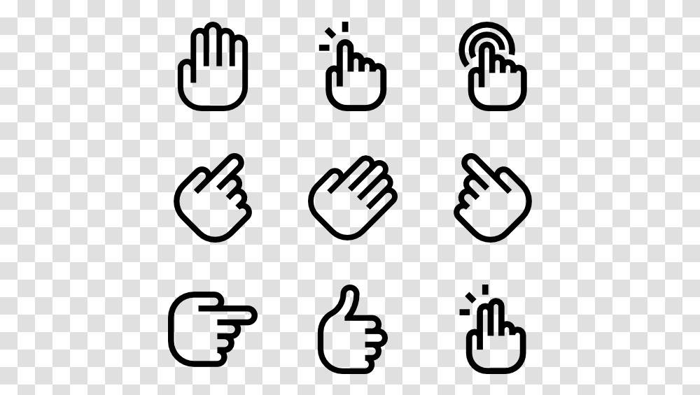 Hands And Gestures Christmas Icons Vector, Gray, World Of Warcraft Transparent Png