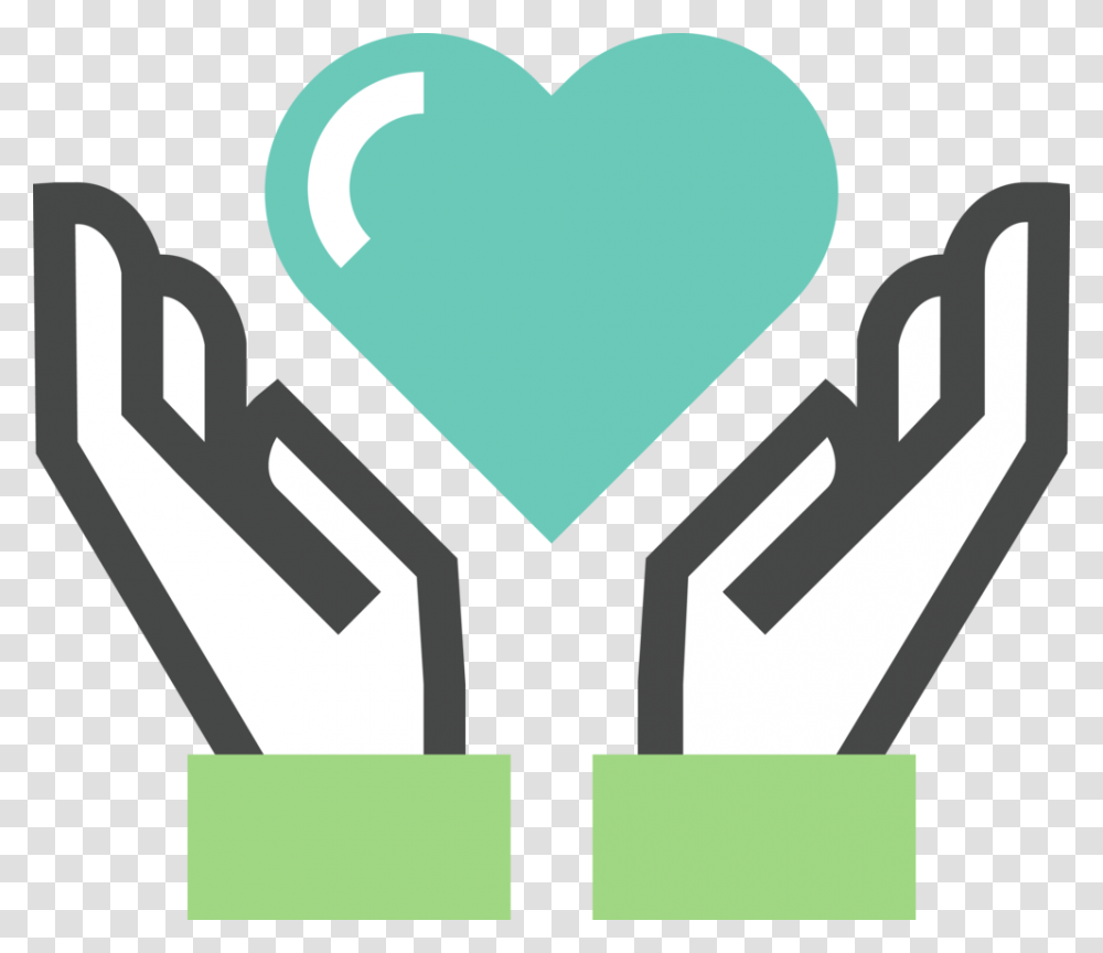 Hands And Heart Icon, Light Transparent Png