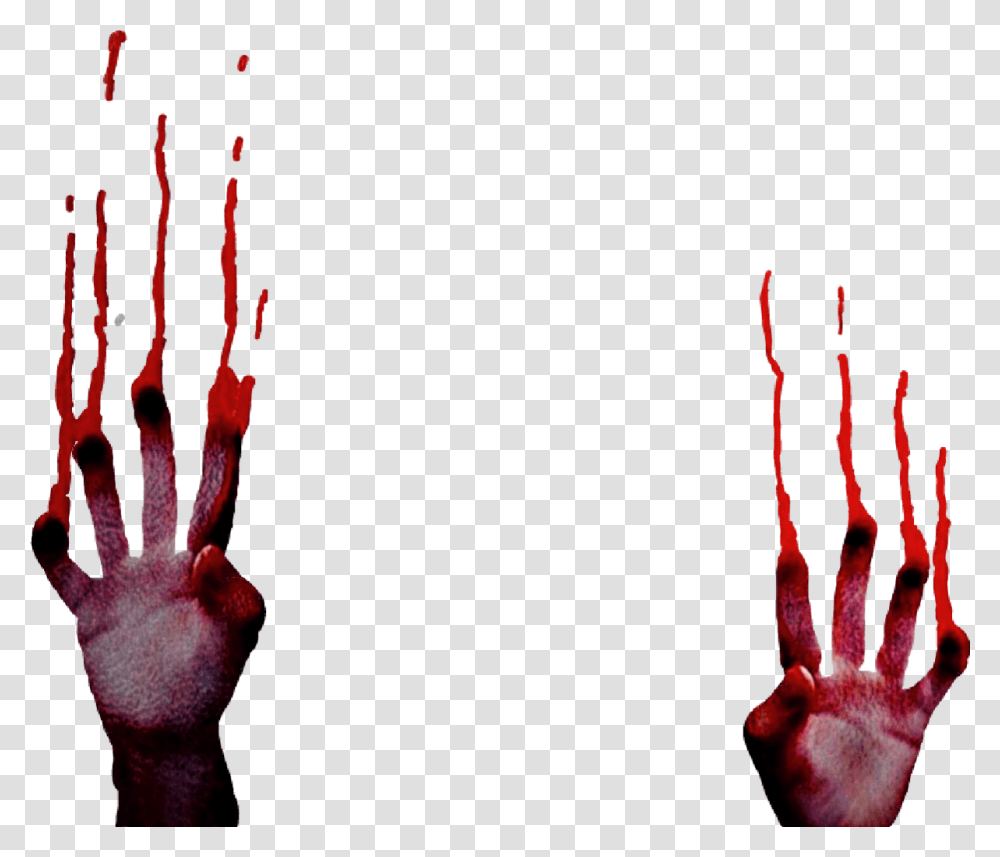 Hands Blood Splatter Bloody Drip Halloween Memezasf Dripping Blood Splatter Blood, Finger, Leisure Activities, Acrobatic Transparent Png