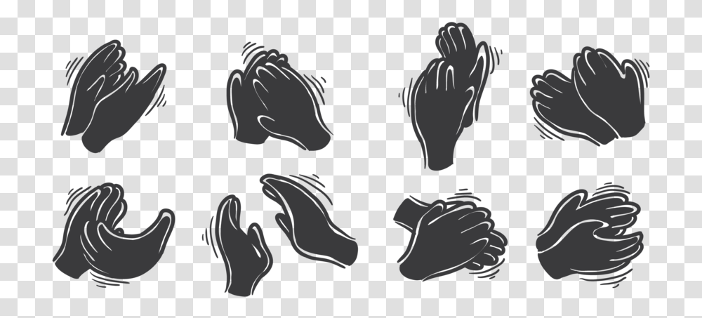 Hands Clapping Icons Icon, Plant, Food, Stencil, Pillow Transparent Png