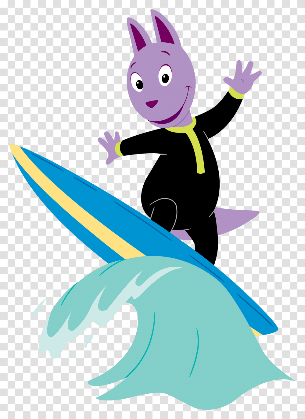 Hands Clipart Surfer Backyardigans Surf, Sea, Outdoors, Water, Nature Transparent Png