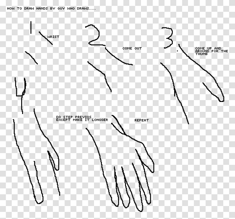 Hands Drawing Drawing, Gray, World Of Warcraft Transparent Png