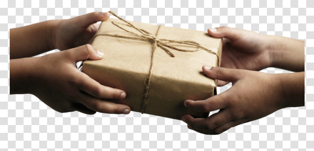 Hands Giving Gift Hands Giving Gift, Package Delivery, Person, Carton, Box Transparent Png
