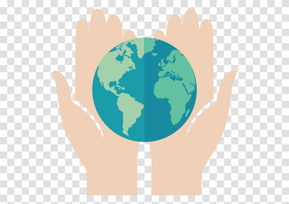 Hands Holding Earth World Map Outline With Ocean, Outer Space, Astronomy, Universe, Planet Transparent Png