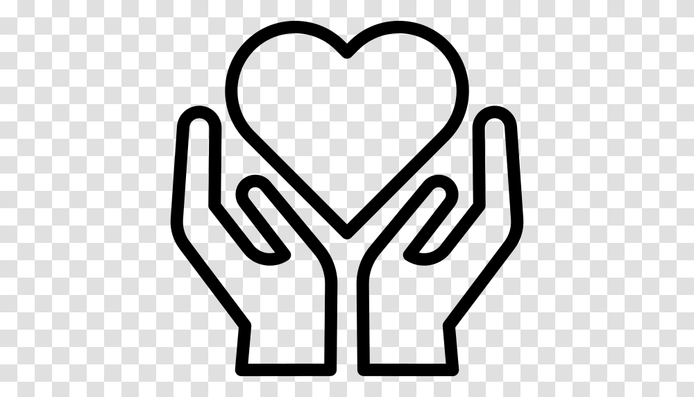 Hands Holding Heart Icon, Gray, World Of Warcraft Transparent Png