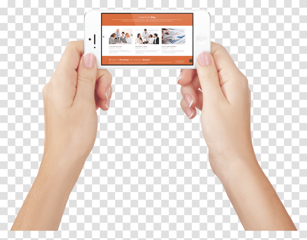 Hands Holding Smartphone, Person, Paper, Mobile Phone Transparent Png
