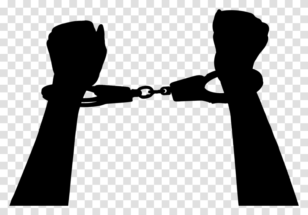 Hands In Handcuffs Hands In Handcuffs Silhouette, Gray, World Of Warcraft Transparent Png