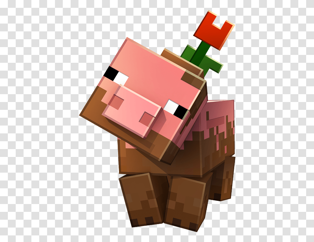 Hands On With Minecraft Earth At E3 Minecraft Minecraft Earth Muddy Pig, Cardboard, Box, Carton, Package Delivery Transparent Png