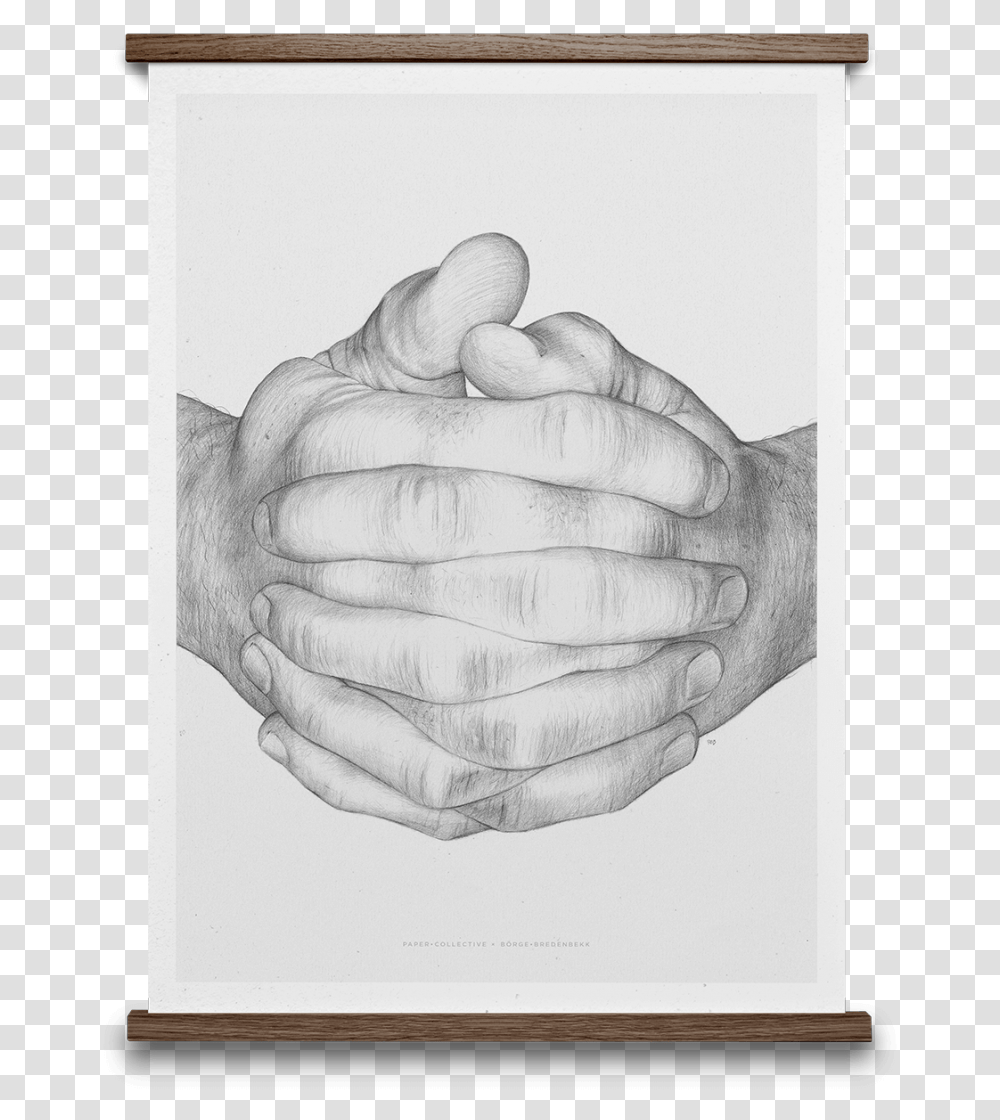 Hands Original Mom's Wishlist Prints Drawing Of Folded Hands, Person, Human, Sketch Transparent Png