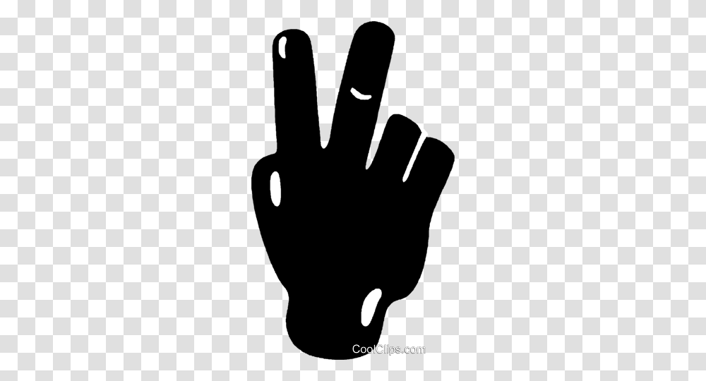 Hands Peace Sign Royalty Free Vector Clip Art Illustration, Apparel, Glove Transparent Png