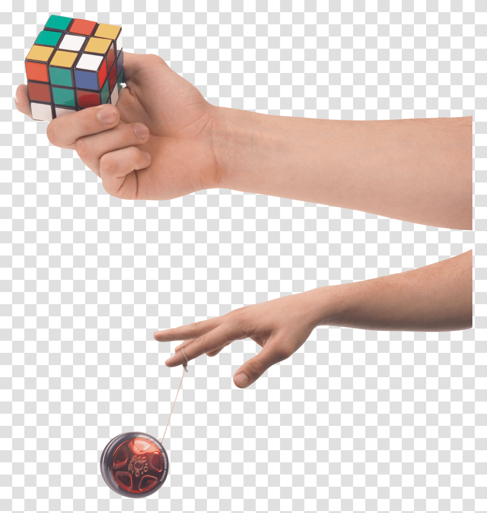 Hands, Person, Human, Rubix Cube, Finger Transparent Png