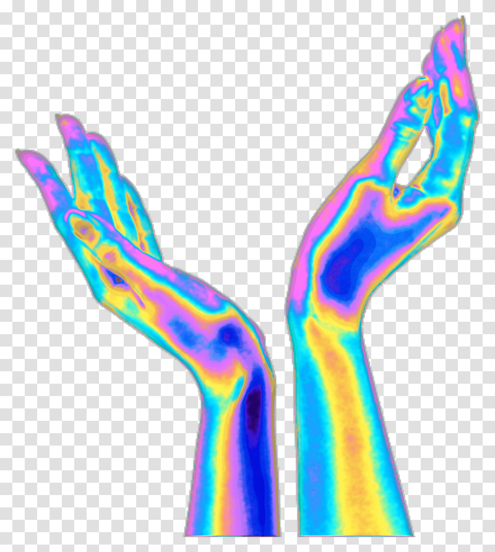 Hands Sticker By Dinaaaaaah Holographic Drawing Colored Pencils, Hip, Light, Graphics, Art Transparent Png