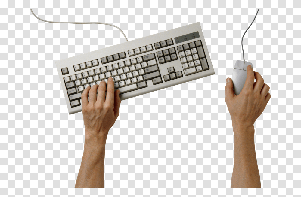 Hands Typing On Keyboard, Computer Keyboard, Computer Hardware, Electronics, Person Transparent Png
