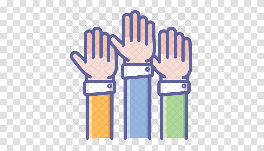 Hands Up Icon Hand, Fence, Architecture, Building, Pillar Transparent Png