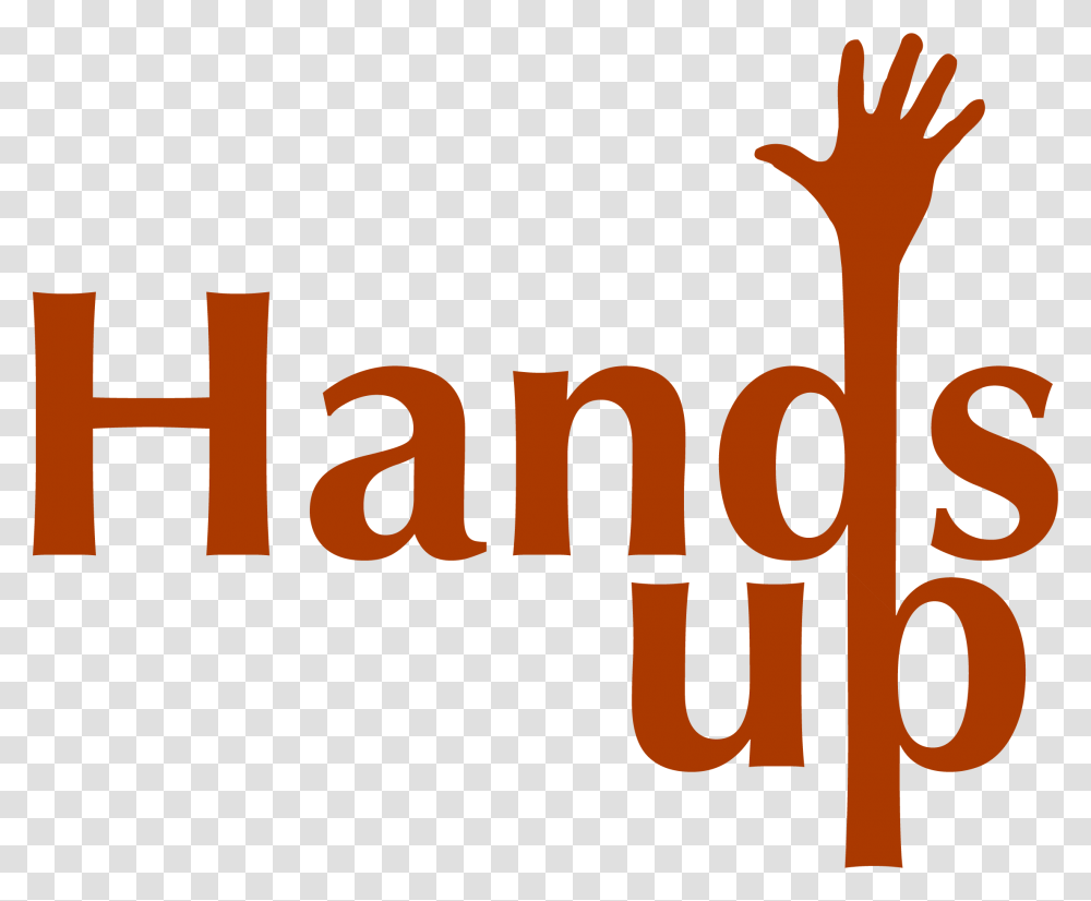 Hands Up Logo, Alphabet, Word, Label Transparent Png