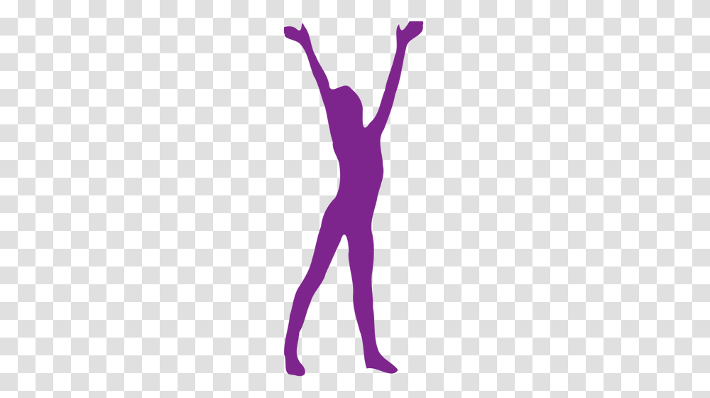 Hands Up Silhouette, Purple, Person Transparent Png