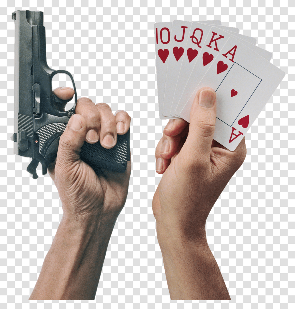 Hands With Gun, Person, Human, Weapon, Weaponry Transparent Png