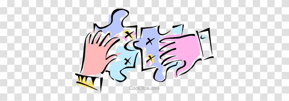 Hands With Puzzle Pieces Royalty Free Vector Clip Art Illustration, Washing Transparent Png