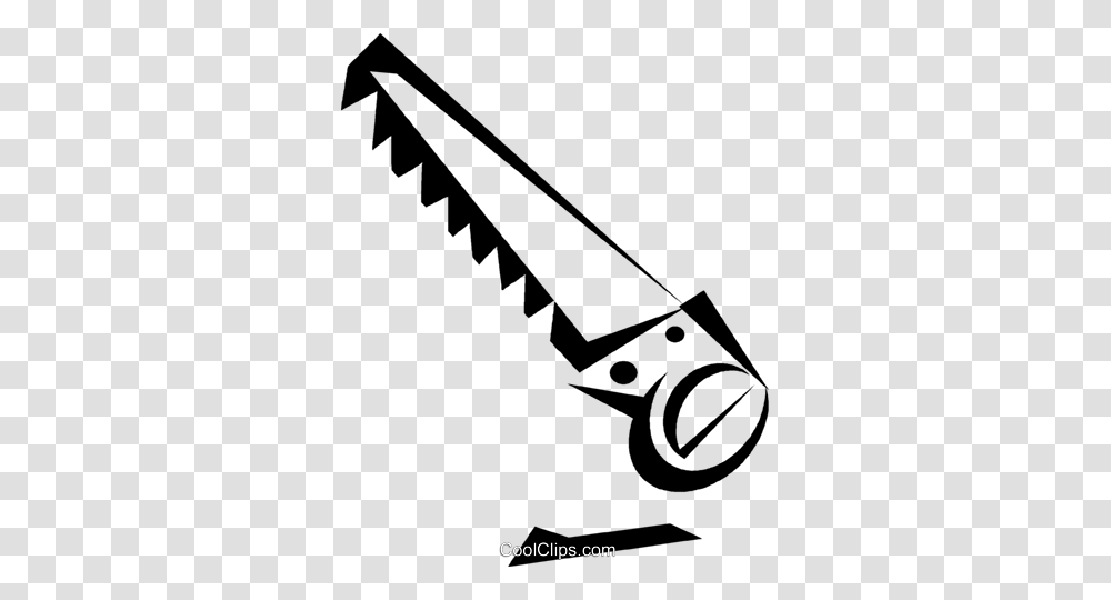 Handsaw Royalty Free Vector Clip Art Illustration, Tool, Hacksaw, Utility Pole, Construction Crane Transparent Png