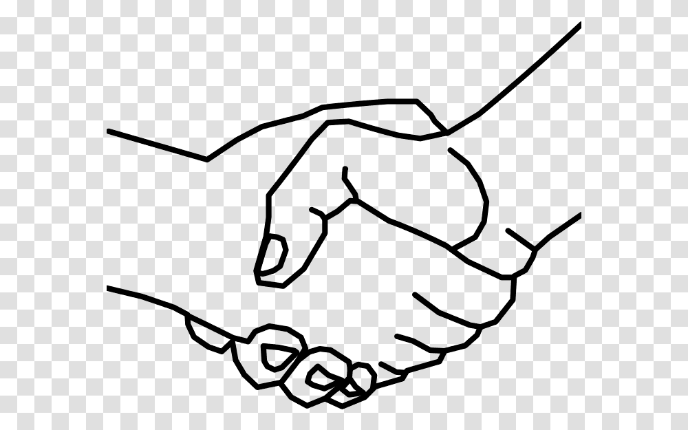 Handshake Clipart Black And White Hand Shake Drawing Easy, Gray, World Of Warcraft Transparent Png