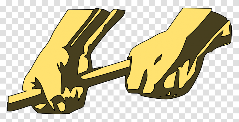Handshake Clipart Clasped Hand Hands Holding Rod, Key, Tool, Axe, Hammer Transparent Png