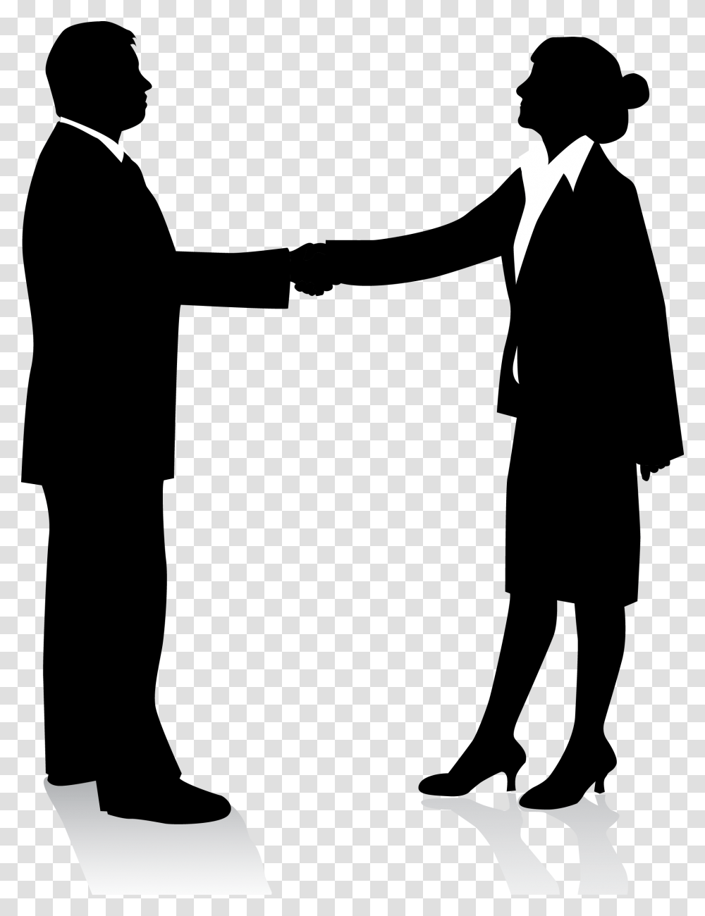 Handshake Clipart People Shaking Hands, Silhouette, Stencil, Person, Human Transparent Png