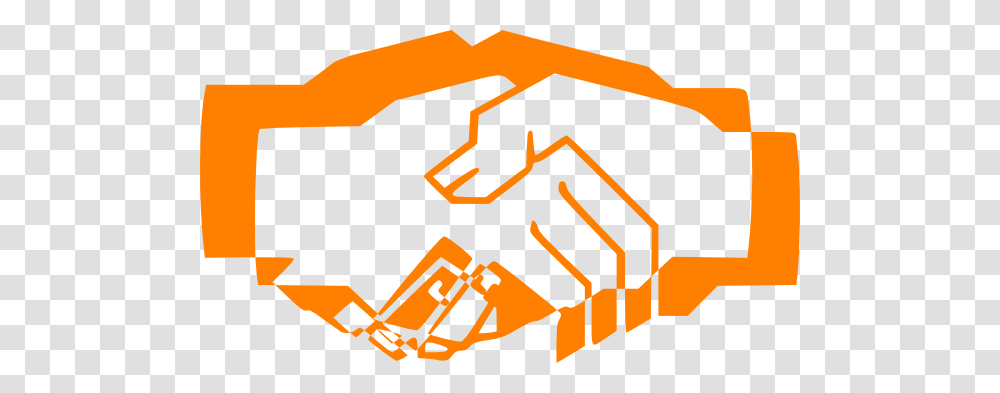 Handshake Orange Clip Art Transparent Png