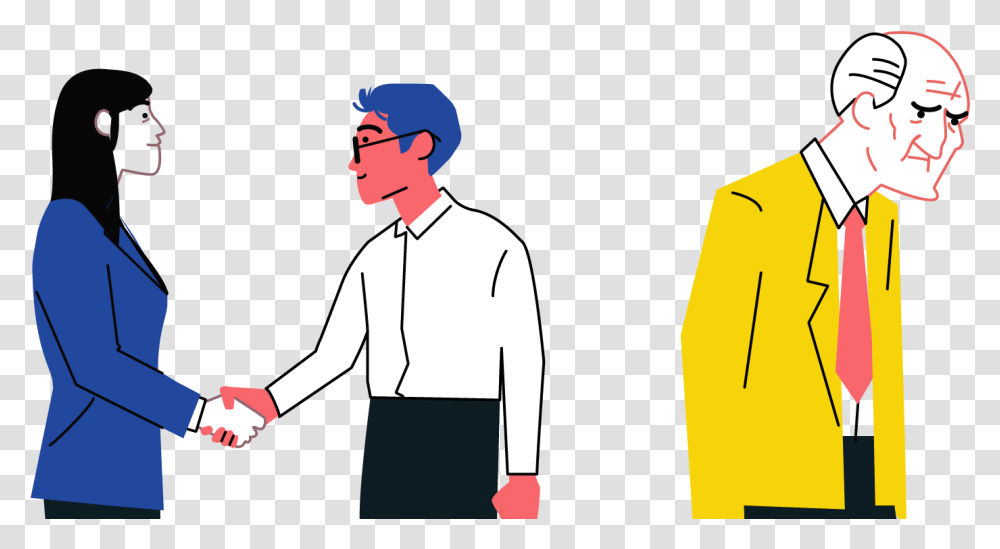 Handshake, Person, Human, Waiter, Juggling Transparent Png