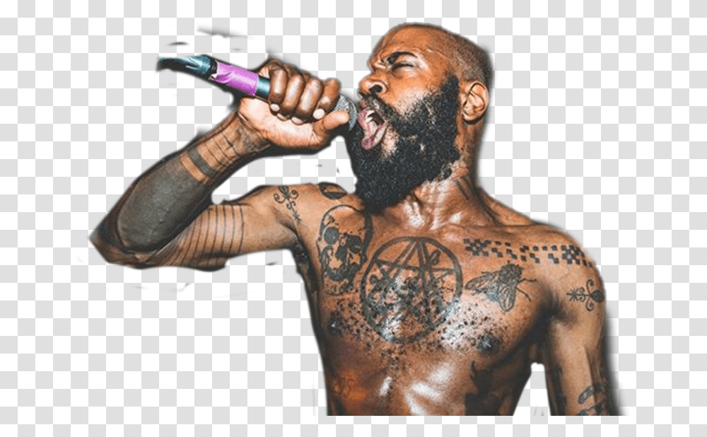 Handsome Mcride Deathgrips Yuh Dg Noided Death Grips New Album 2019, Skin, Tattoo, Person, Face Transparent Png