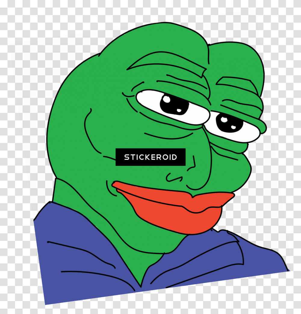 Handsome Pepe Character Meme Pepe Emojis For Discord, Green, Clothing, Apparel, Graphics Transparent Png
