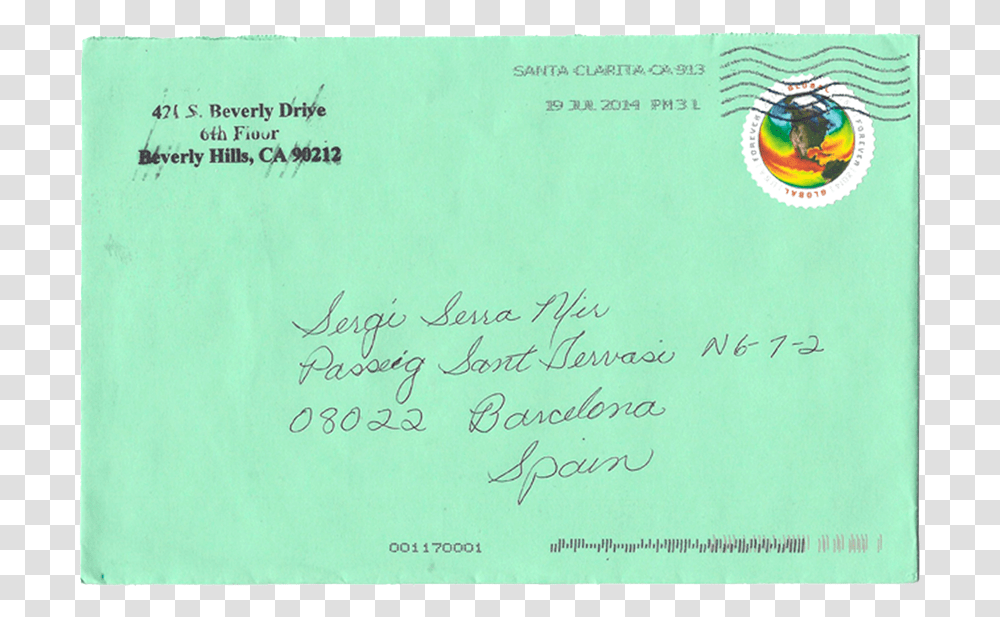 Handwriting, Envelope, Mail, Postcard Transparent Png