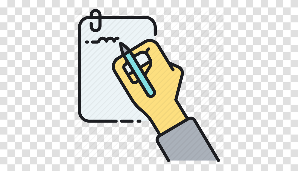 Handwriting Handwritten Notepad Notes Signature Writing Icon, Apparel, Leisure Activities, Guitar Transparent Png