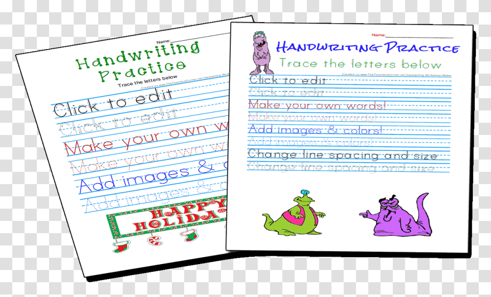 Handwriting Practice And Copywork Worksheets Maker Handwriting Worksheets, Flyer, Poster, Paper, Advertisement Transparent Png