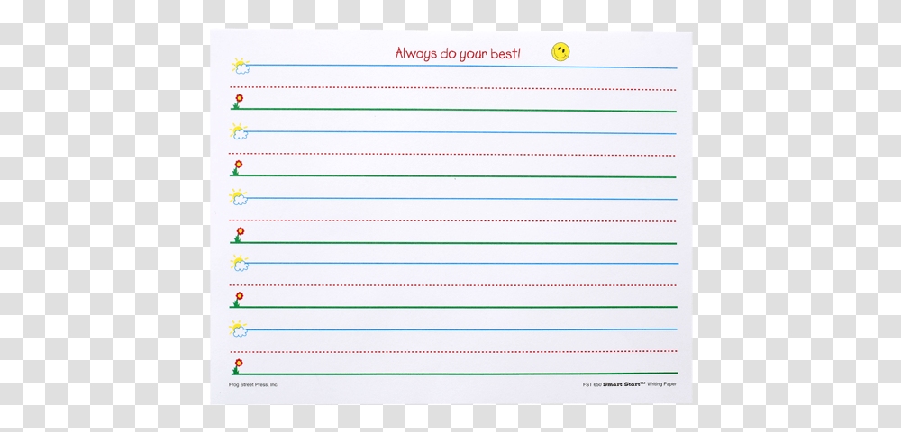 Handwriting Preschool Lined Paper For Handwriting, Page, Text, Document Transparent Png
