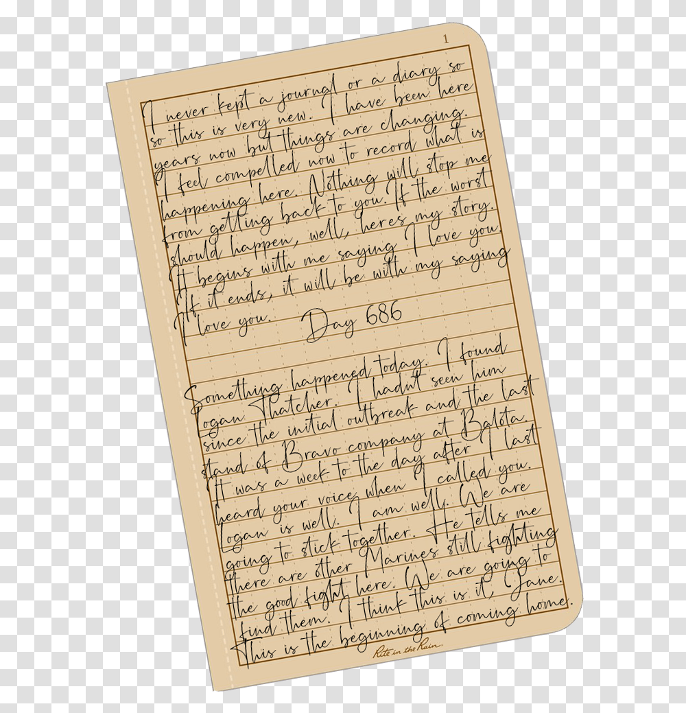 Handwriting, Book, Page, Letter Transparent Png