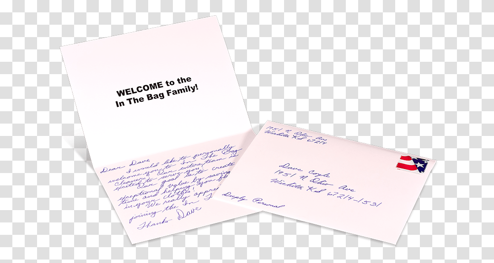 Handwriting, Business Card, Paper, Letter Transparent Png