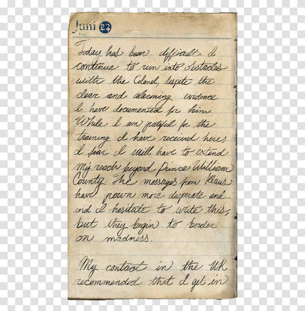 Handwriting, Document, Letter, Diary Transparent Png
