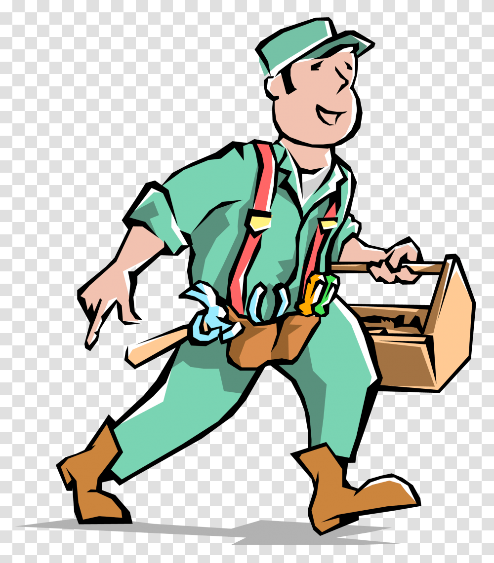 Handyman Clipart, Person, Human, Outdoors, Box Transparent Png