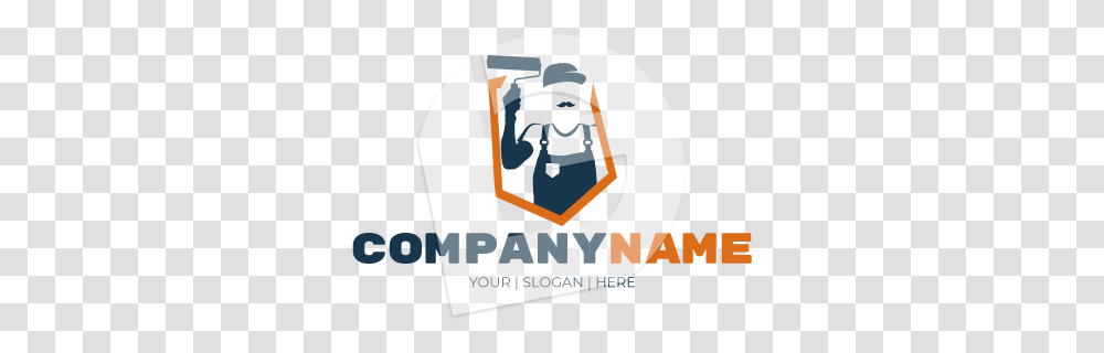 Handyman Painter Logo Logo Painter, Symbol, Trademark, Text, Label Transparent Png