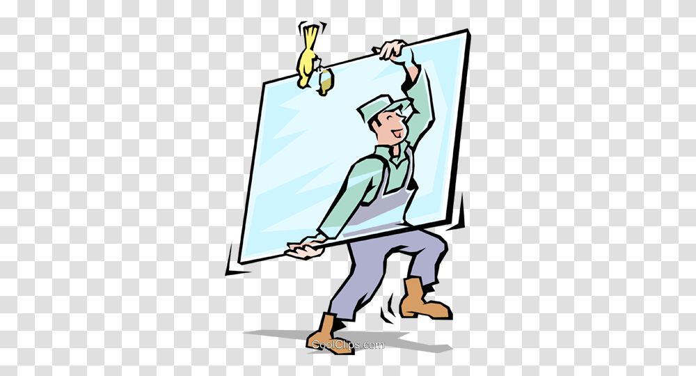 Handyman Royalty Free Vector Clip Art Illustration, Poster, Advertisement, Cleaning, Female Transparent Png