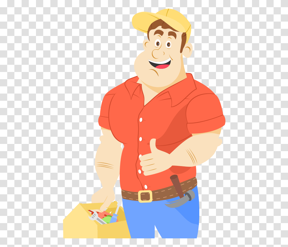 Handyman Services Contractor Building Home Cartoon, Person, Face, Female Transparent Png