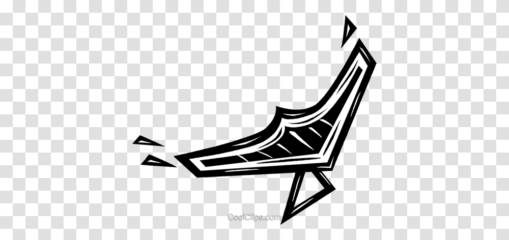 Hang Glider Royalty Free Vector Clip Art Illustration, Chair, Furniture, Airplane, Aircraft Transparent Png