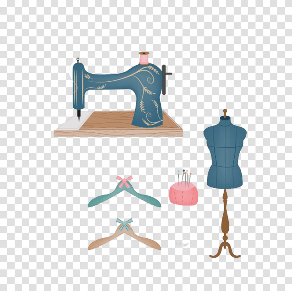 Hanger Clipart Line Art, Sewing, Sewing Machine, Electrical Device, Appliance Transparent Png