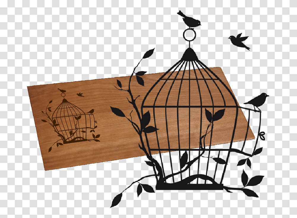 Hanging Bird Cage Vector, Wood, Tabletop, Furniture, Lamp Transparent Png