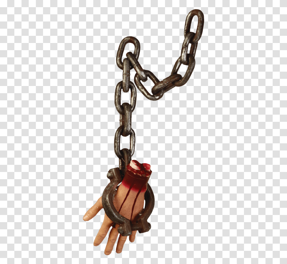 Hanging Bloody Hand Main Tranchee, Chain, Rust Transparent Png