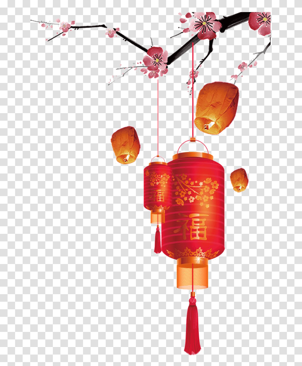 Hanging Chinese Lantern Chinese New Year, Lamp, Chandelier, Festival Transparent Png