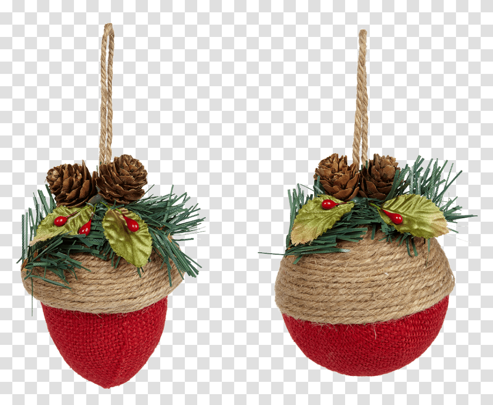 Hanging Christmas Ornament, Basket, Plant, Wreath, Nature Transparent Png